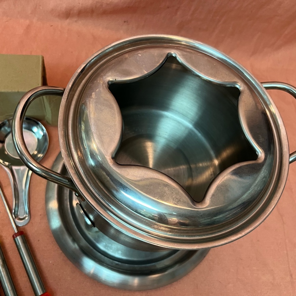 FARBERWARE Fondue Set Pro Commercial Deluxe Stainless Steel - Picture 3 of 8